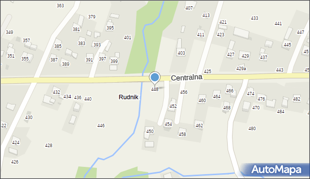 Rudnik, Centralna, 448, mapa Rudnik