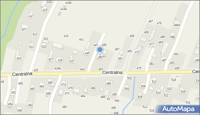 Rudnik, Centralna, 451, mapa Rudnik