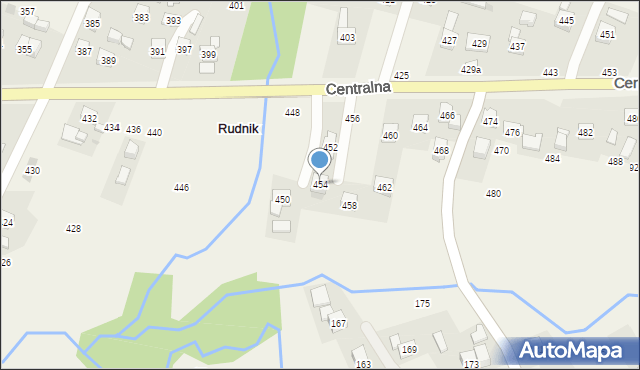 Rudnik, Centralna, 454, mapa Rudnik