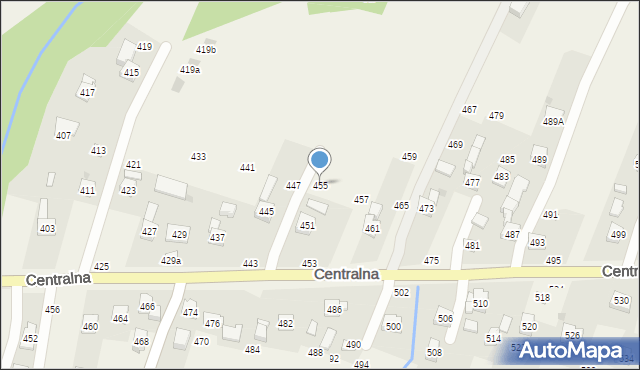 Rudnik, Centralna, 455, mapa Rudnik