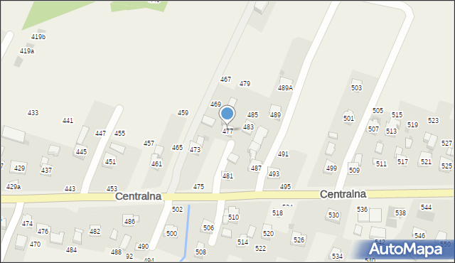 Rudnik, Centralna, 477, mapa Rudnik