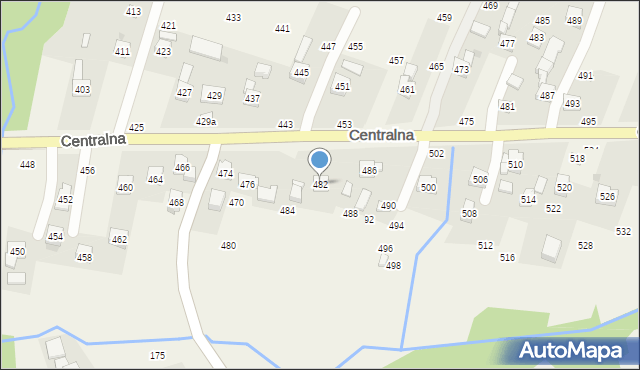 Rudnik, Centralna, 482, mapa Rudnik