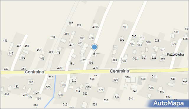 Rudnik, Centralna, 491, mapa Rudnik