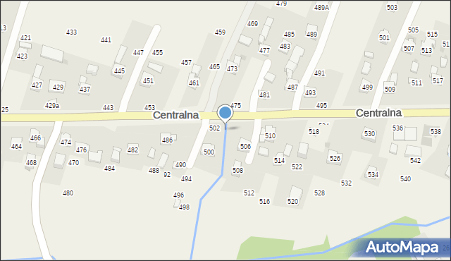 Rudnik, Centralna, 504, mapa Rudnik