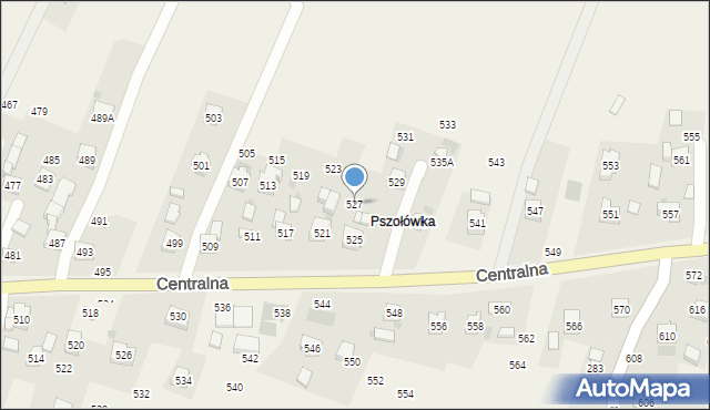 Rudnik, Centralna, 527, mapa Rudnik