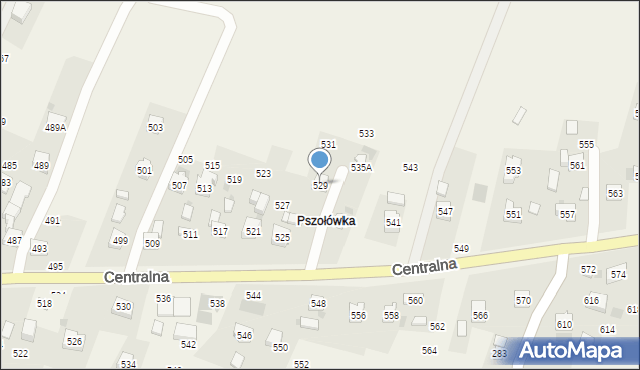 Rudnik, Centralna, 529, mapa Rudnik