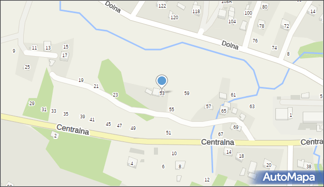 Rudnik, Centralna, 53, mapa Rudnik