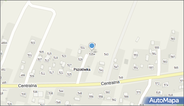 Rudnik, Centralna, 539, mapa Rudnik