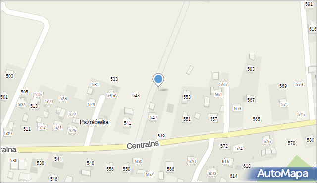 Rudnik, Centralna, 545, mapa Rudnik