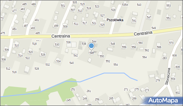 Rudnik, Centralna, 546, mapa Rudnik