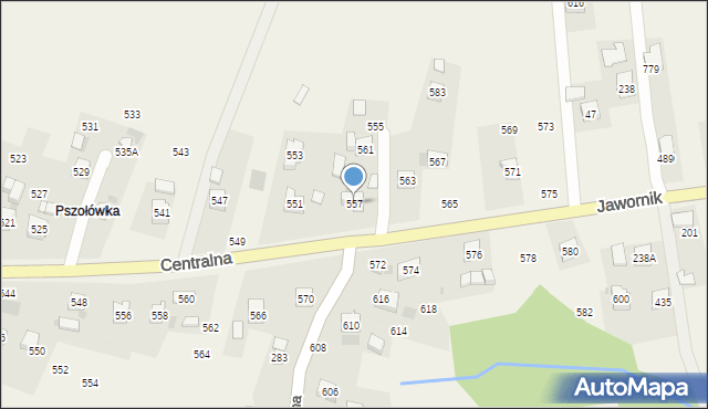 Rudnik, Centralna, 557, mapa Rudnik