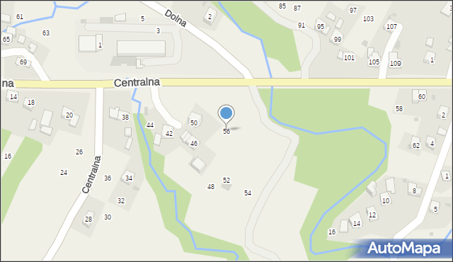 Rudnik, Centralna, 56, mapa Rudnik