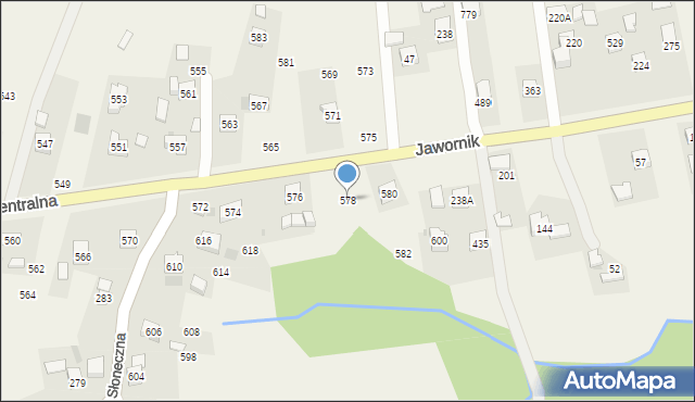 Rudnik, Centralna, 578, mapa Rudnik