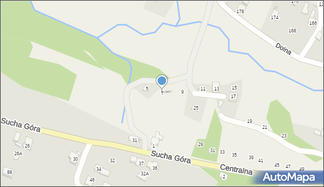 Rudnik, Centralna, 7, mapa Rudnik