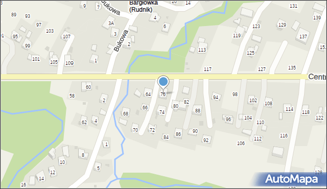 Rudnik, Centralna, 76, mapa Rudnik