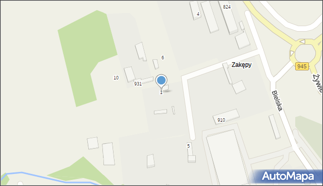 Rybarzowice, Ceglana, 1, mapa Rybarzowice