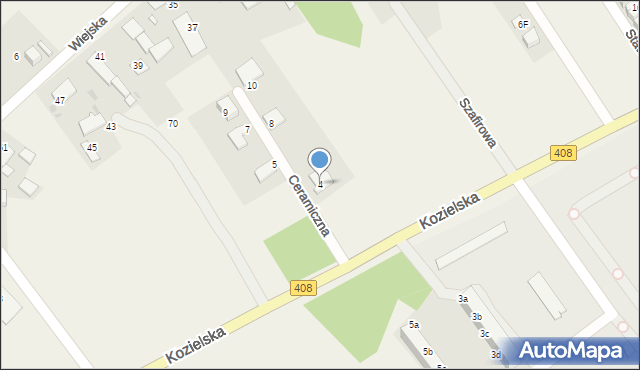 Sierakowice, Ceramiczna, 4, mapa Sierakowice