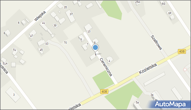 Sierakowice, Ceramiczna, 5, mapa Sierakowice