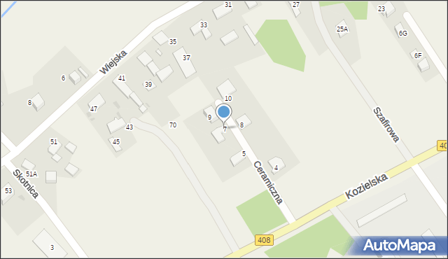 Sierakowice, Ceramiczna, 7, mapa Sierakowice