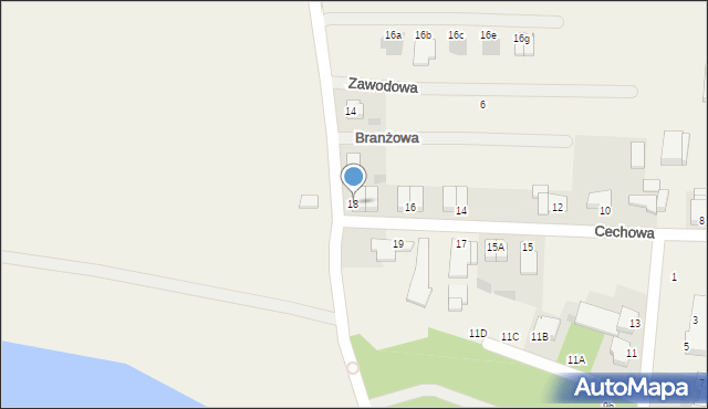 Sierakowo, Cechowa, 18, mapa Sierakowo