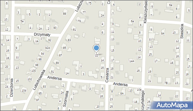 Starogard Gdański, Cesarza Teodora, 12, mapa Starogard Gdański