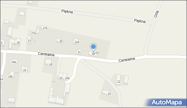 Stary Zamek, Centralna, 33, mapa Stary Zamek