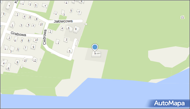 Stęszewko, Cedrowa, 7, mapa Stęszewko