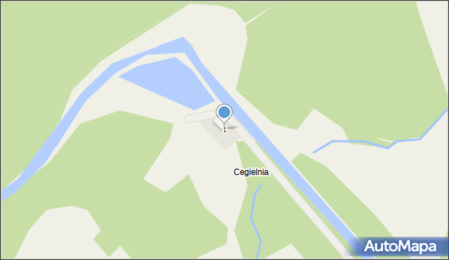 Studzienice, Cegielnia, 1, mapa Studzienice