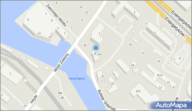 Szczecin, Celna, 3c, mapa Szczecina