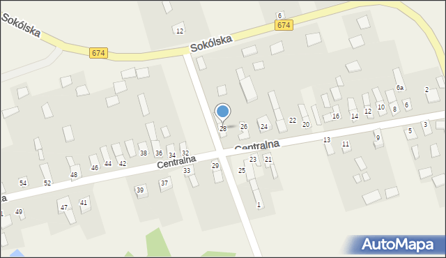 Szudziałowo, Centralna, 28, mapa Szudziałowo