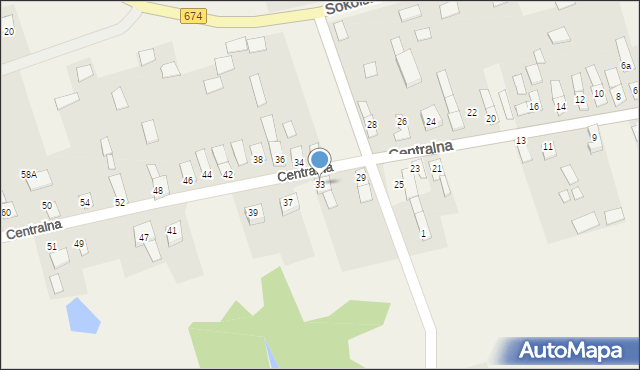 Szudziałowo, Centralna, 33, mapa Szudziałowo