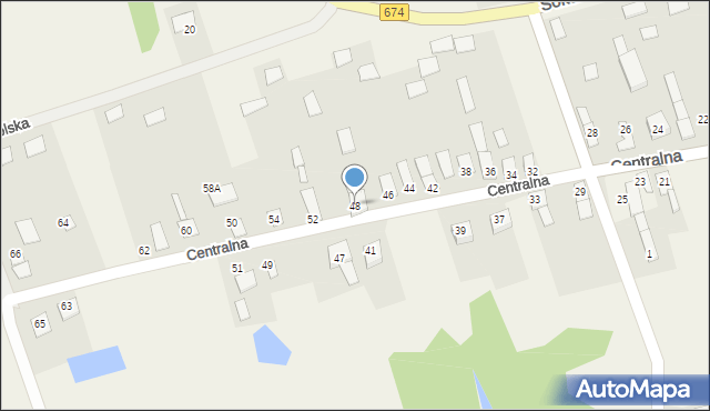 Szudziałowo, Centralna, 48, mapa Szudziałowo