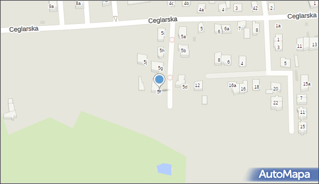 Tczew, Ceglarska, 5f, mapa Tczew