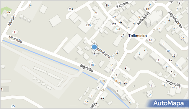 Tolkmicko, Ceramiczna, 6, mapa Tolkmicko