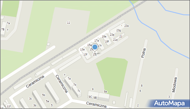 Tułowice, Ceramiczna, 15j, mapa Tułowice