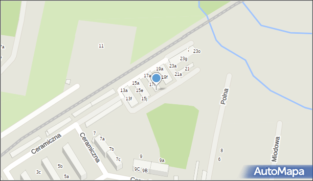 Tułowice, Ceramiczna, 17j, mapa Tułowice