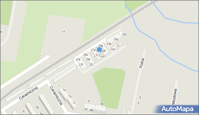 Tułowice, Ceramiczna, 17l, mapa Tułowice