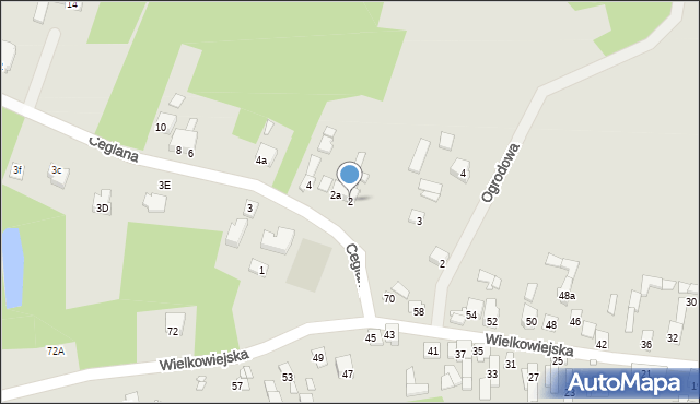 Wąchock, Ceglana, 2, mapa Wąchock