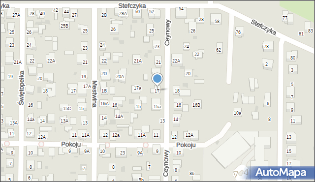 Wejherowo, Ceynowy Floriana, dr., 17, mapa Wejherowo