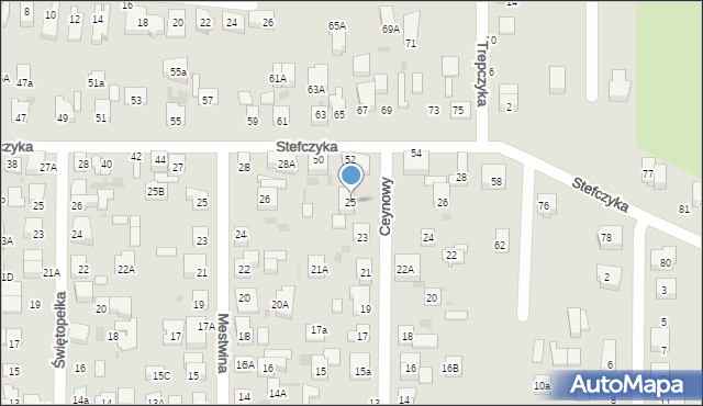Wejherowo, Ceynowy Floriana, dr., 25, mapa Wejherowo