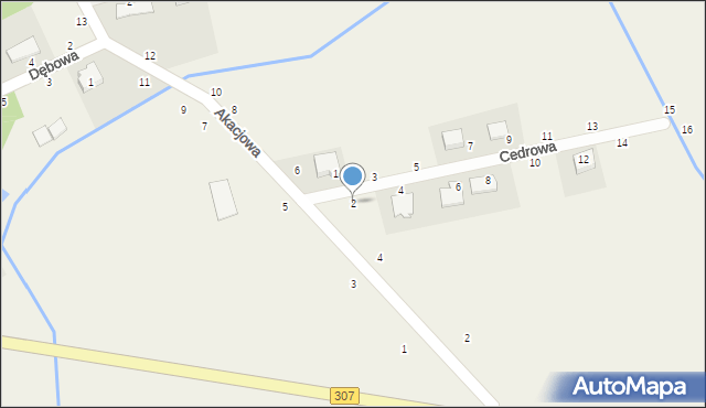 Więckowice, Cedrowa, 2, mapa Więckowice