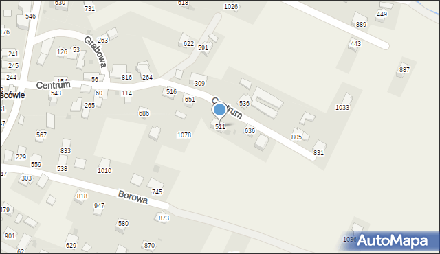 Wieprz, Centrum, 511, mapa Wieprz