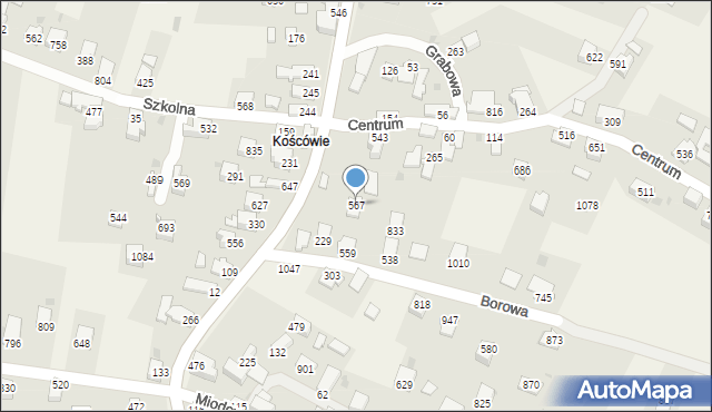 Wieprz, Centrum, 567, mapa Wieprz