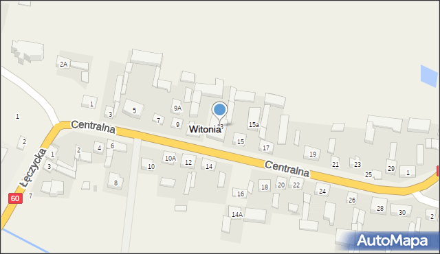 Witonia, Centralna, 13, mapa Witonia