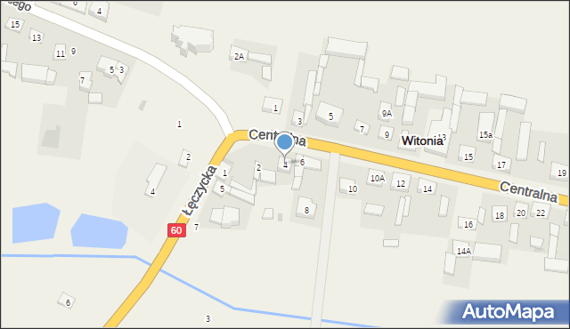 Witonia, Centralna, 4, mapa Witonia