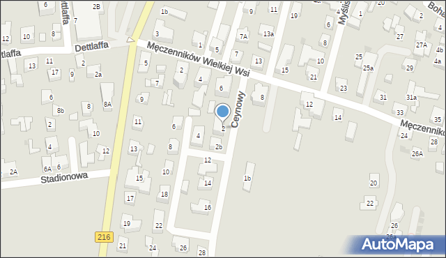 Władysławowo, Ceynowy Floriana, dr., 2, mapa Władysławowo