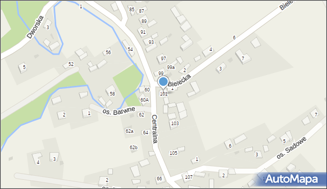 Wokowice, Centralna, 101, mapa Wokowice