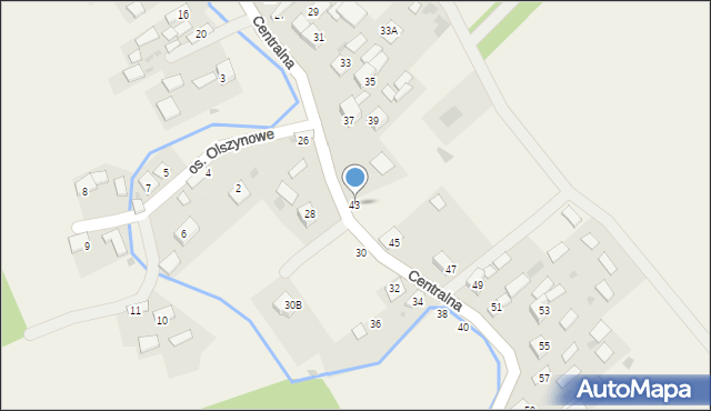 Wokowice, Centralna, 43, mapa Wokowice