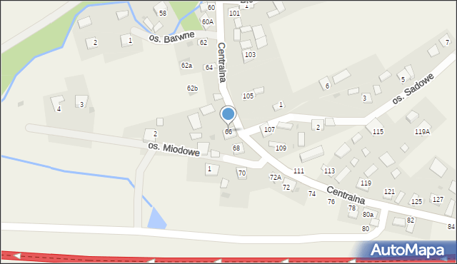 Wokowice, Centralna, 66, mapa Wokowice