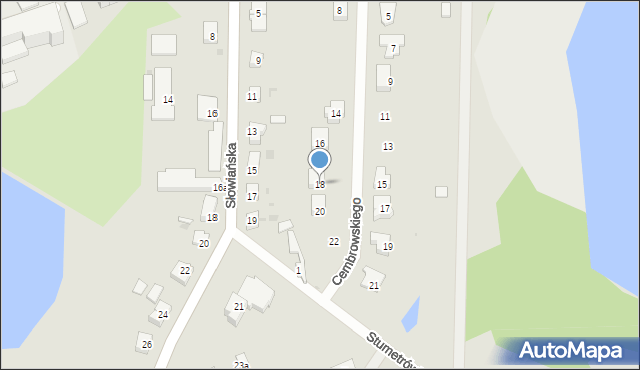 Żarów, Cembrowskiego Mariana, ks., 18, mapa Żarów